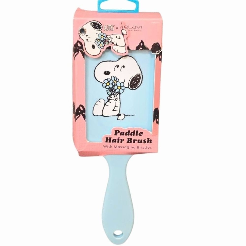 Celavi X Peanuts Paddle Hair Brush w/Massaging Bristles